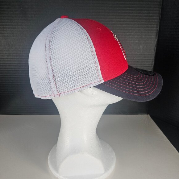 New Era 39 Red, White, Navy Silver Los Angeles Angels of Anaheim Collection Cap - Picture 7 of 11